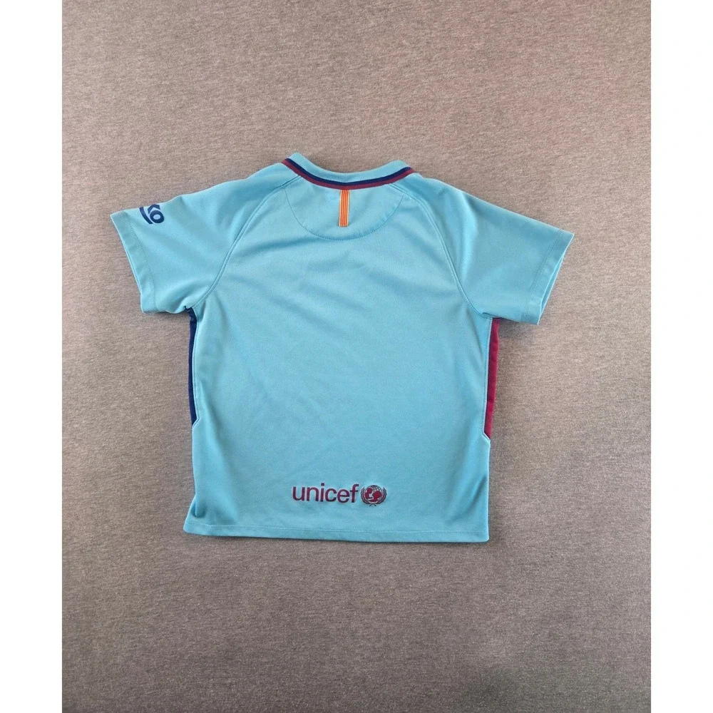 Nike FC Barcelona Jersey Youth XL Blue 2017-18 Away Soccer Kit‎ 847354-485